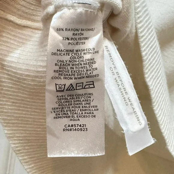 Loft Ivory Short Sleeve Sweater - Picture 5 of 5